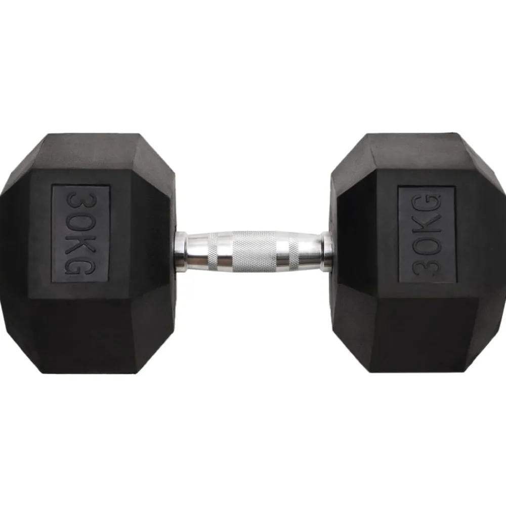 vidaXL Haltère 30 kg Fonte
