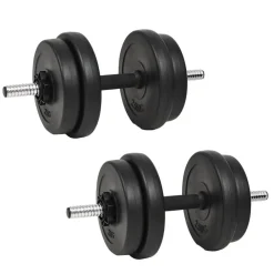 vidaXL Haltère avec plaques 40 kg