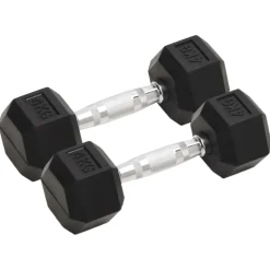 Entraînement & Fitness-vidaXL Haltères 2 pcs 8 kg Total Fonte