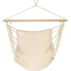Pelouses & Jardins-vidaXL Hamac pliable Crème Cr&egrave;me