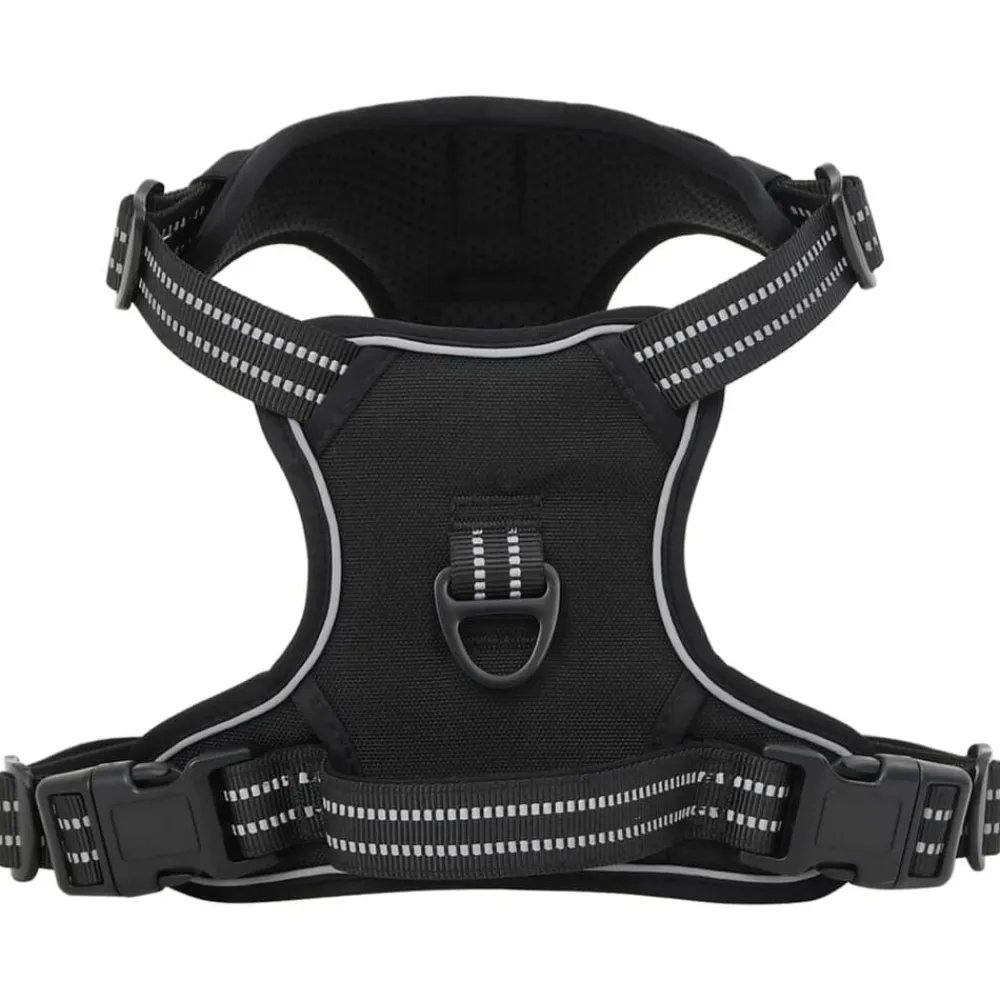 Articles Pour Animaux De Compagnie-vidaXL Harnais pour chien avec laisse et collier réglables S Noir
