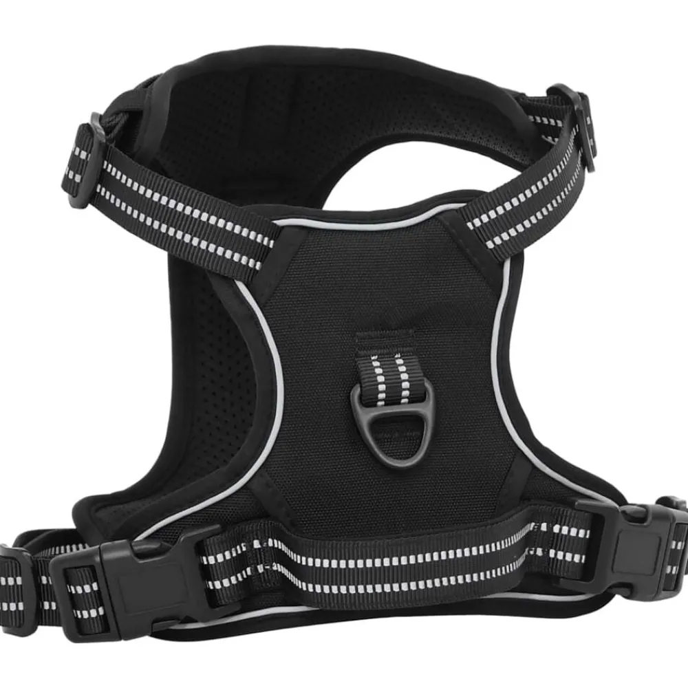 Articles Pour Animaux De Compagnie-vidaXL Harnais pour chien avec laisse et collier réglables S Noir
