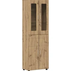 vidaXL Haut Armoire avec porte FLORIN Chêne artisanal 60 x 35 x 182 cm