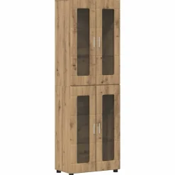 vidaXL Haut Armoire avec porte FLORIN Chêne artisanal 60 x 35 x 182 cm