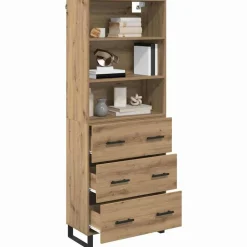 Armoires & Meubles De Rangement-vidaXL Haut Armoire avec tiroir Chêne artisanal 69,5 x 34 x 180 cm ch&ecirc;ne artisanal