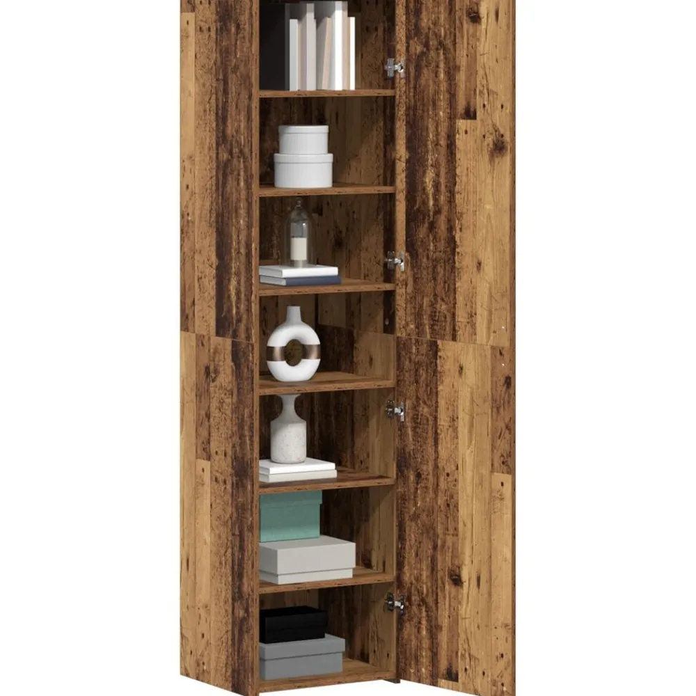 Armoires & Meubles De Rangement-vidaXL Haut Armoire 45 x 42,5 x 185 cm Bois ancien