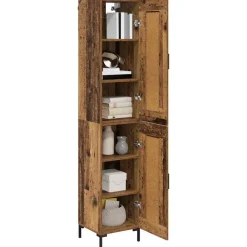 Armoires & Meubles De Rangement-vidaXL Haut Armoire 34,5 x 34 x 180 cm Bois d'ingénierie Bois ancien