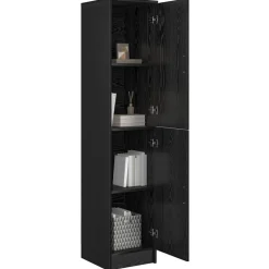 vidaXL Haut Armoire Chêne noir 35 x 39 x 168 cm