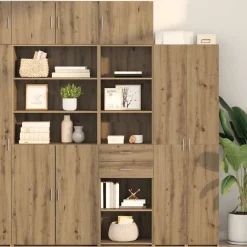 vidaXL Haut Armoire Montage mural Chêne artisanal 50 x 42,5 x 225 cm