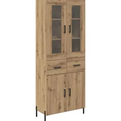 Armoires & Meubles De Rangement-vidaXL Haut Armoire Montage mural Chêne artisanal 69,5 x 34 x 180 cm chêne artisanal