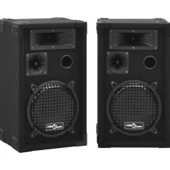 Appareils Électroniques-vidaXL Haut-parleurs scène Hifi passifs professionnels 2 pcs 800W Noir
