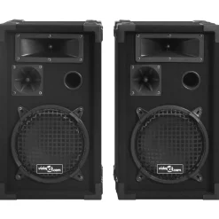 Appareils Électroniques-vidaXL Haut-parleurs scène Hifi passifs professionnels 2 pcs 800W Noir