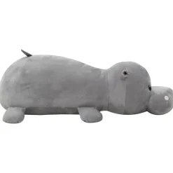 vidaXL hippopotame en peluche Gris