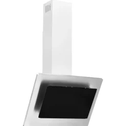 vidaXL Hotte murale 60 cm Acier inoxydable et verre trempé é