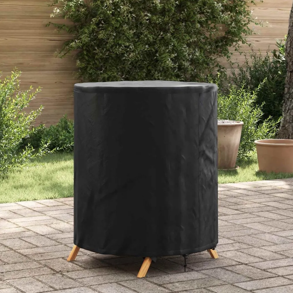 vidaXL Housse de Table Uni Noir 62 x 62 x 70 cm tissu