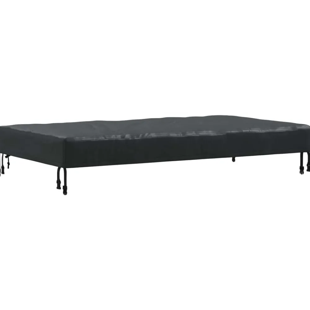 vidaXL Housse de Table Uni Noir 122 x 72 x 15 cm tissu