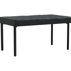 vidaXL Housse de Table Uni Noir 122 x 72 x 15 cm tissu
