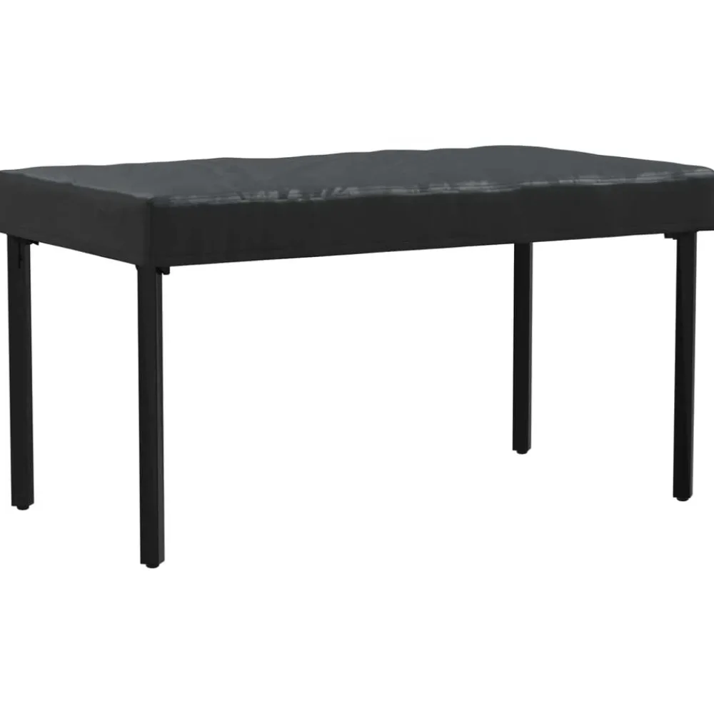 vidaXL Housse de Table Uni Noir 122 x 72 x 15 cm tissu