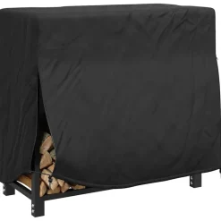vidaXL Housse pour range-bûches Uni Noir Tissu Oxford 210D