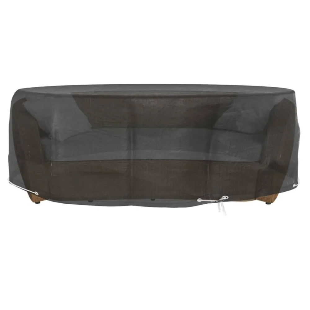 vidaXL Housse pour salon îlot 8 œillets Ø188x50 cm rond