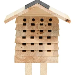 vidaXL Hôtel d'abeilles Bois de sapin massif 22x20x20 cm