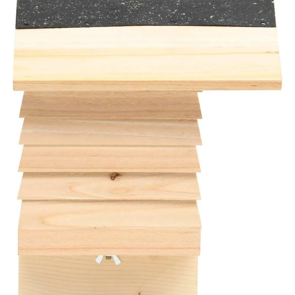 vidaXL Hôtel d'abeilles Bois de sapin massif 22x20x20 cm