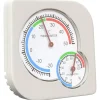 vidaXL Hygromètre thermo Blanc 7,5 x 7,5 x 1,2 cm ABS