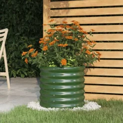 vidaXL Jardinière de jardin Acier galvanisé 40x40x36 cm