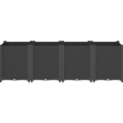Pelouses & Jardins-vidaXL Jardinière 160x40x53 cm polypropylène Noir