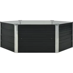 vidaXL Jardinière surélevée 129x129x45 cm Acier galvanisé