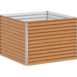 vidaXL Jardinière surélevée 98 x 100 x 68 cm Acier galvanisé