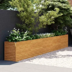 Pelouses & Jardins-vidaXL Jardinière surélevée 482 x 50 x 69 cm Acier Corten