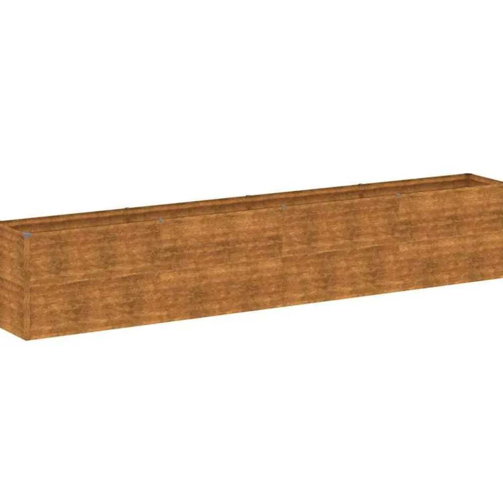 vidaXL Jardinière surélevée 385 x 50 x 69 cm Acier Corten