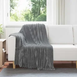 vidaXL Jeté 150 x 130 cm Toison
