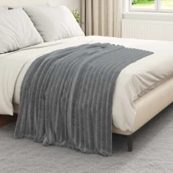 vidaXL Jeté 150 x 130 cm Toison
