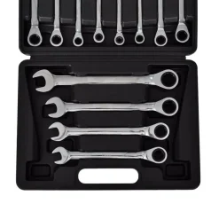 vidaXL Jeu de clés à cliquet 12 pcs