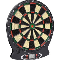 Jeux D'Intérieur-vidaXL Jeu de fléchettes électrique avec fléchettes Noir Polypropylène