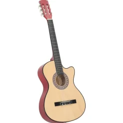 vidaXL Jeu de guitare 12 pcs acoustique pan coupé western 6 cordes 38