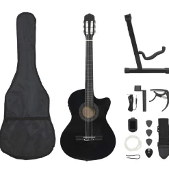 vidaXL Jeu de guitare 12pcs occidental avec égaliseur et 6 cordes