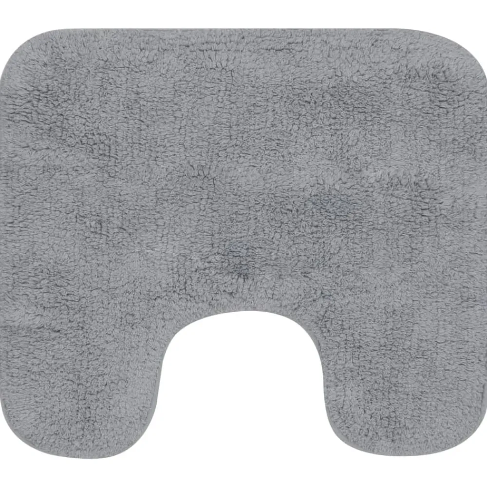 Accessoires De Salle De Bain-vidaXL Jeu de tapis de salle de bain 3 pcs Tissu Gris