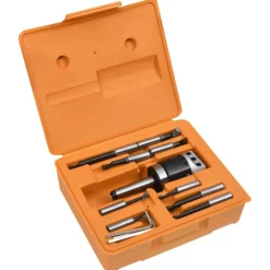 Outils-vidaXL Jeu d'outils d'alésage 15 pcs 50 mm Tête d'alésage MT2-F1-12