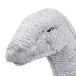 Jouets-vidaXL Jouet en peluche Dinosaure Brachiosaurus Gris XXL