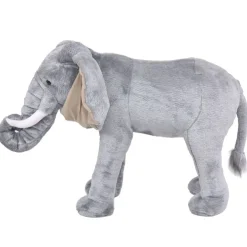 vidaXL Jouet en peluche Éléphant Gris XXL