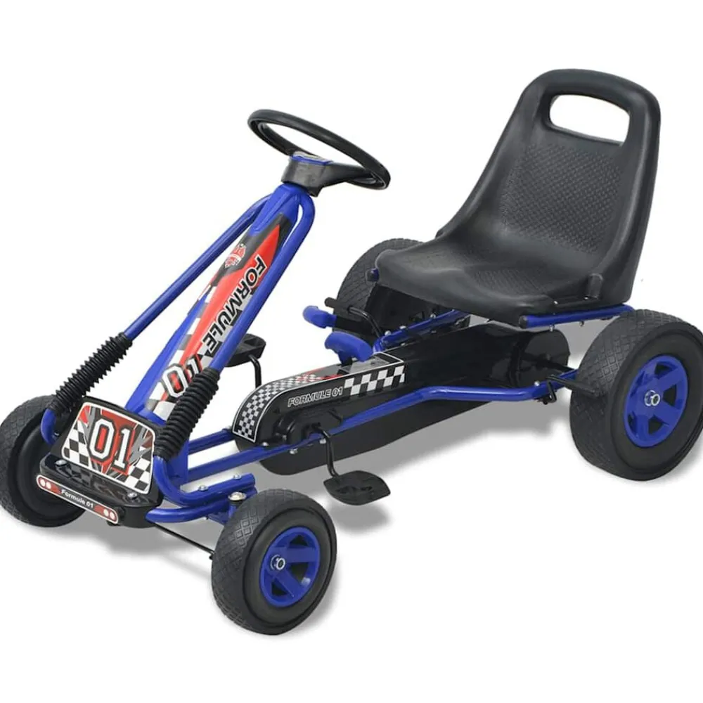 vidaXL Kart à pédale avec siège ajustable
