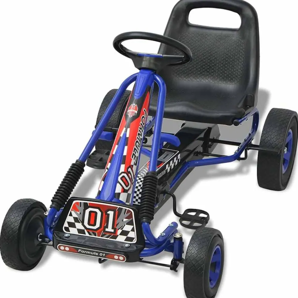 vidaXL Kart à pédale avec siège ajustable