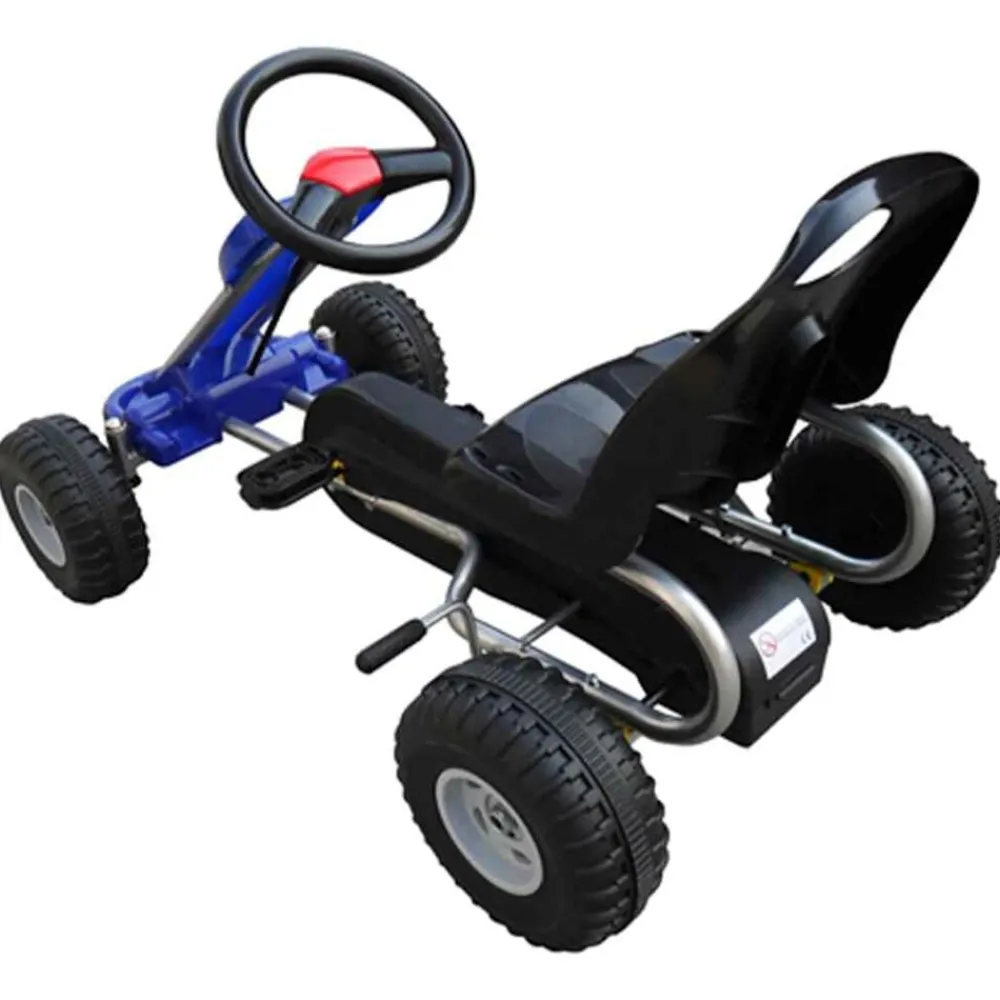 Jouets-vidaXL Kart à pédales Bleu