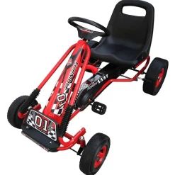 Jouets-vidaXL Kart à pédales pour enfants Rouge