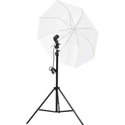 vidaXL Kit d'éclairage de studio avec trépieds et parapluies