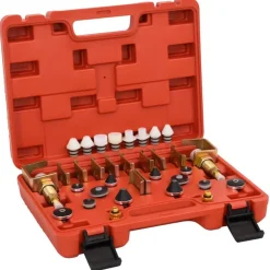 Outils-vidaXL Kit de détection de fuites de climatiseur rouge 36x27x9 cm