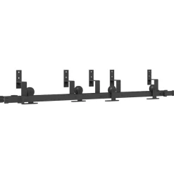 Matériaux De Construction-vidaXL Kit de quincaillerie de porte coulissante 152,5 cm acier noir